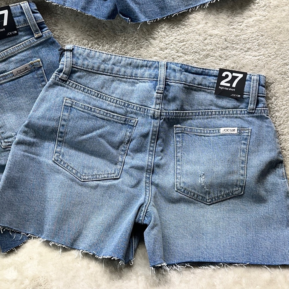 3 Pairs Joe's Jeans High Rise and Cut Off Shorts Size 27 Raw Hem - Picture 8 of 8